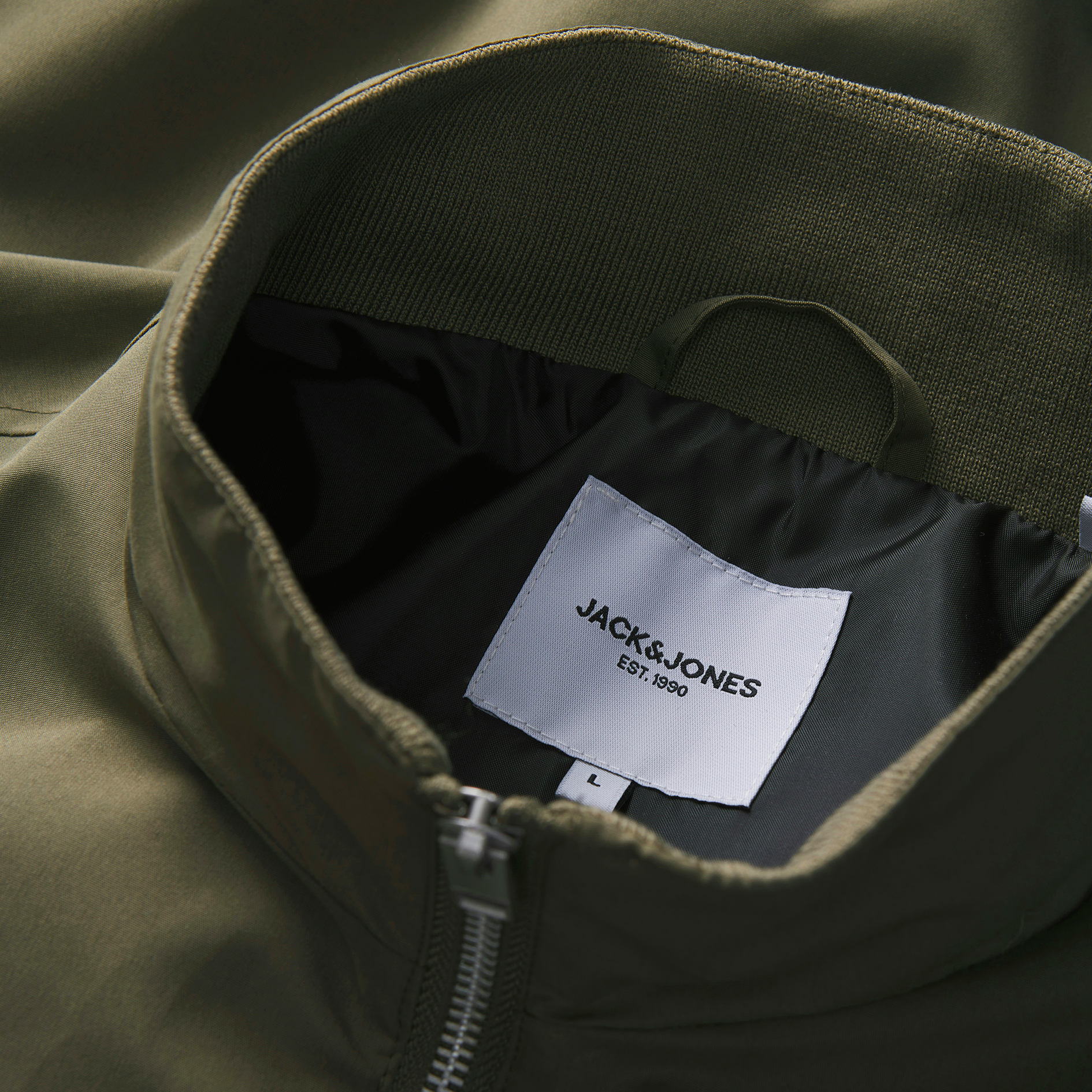 Jack & Jones JJERUSH HARRINGTON bomberjacka, Dusty Olive, large image number 2