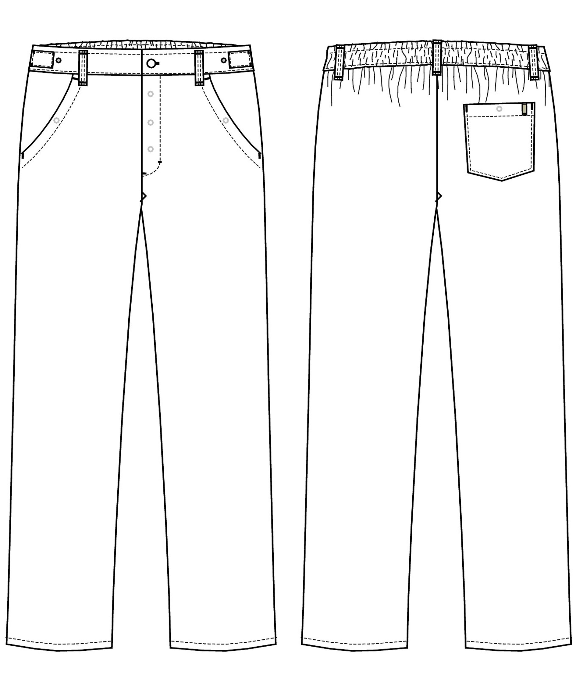 Kentaur HACCP-godkendt  bukser med ekstra benl&aelig;ngde, Hvid, large image number 1