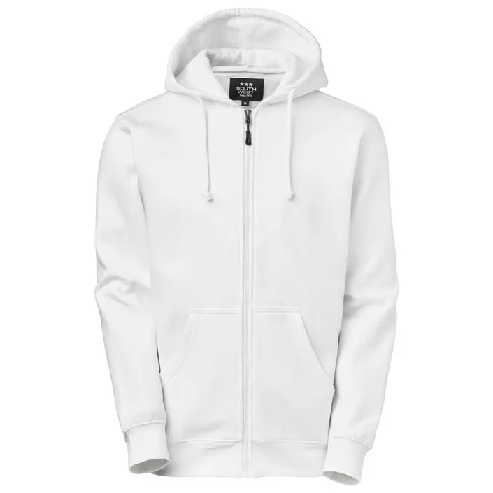 South West Parry hoodie med blixtlås, Vit, large image number 0