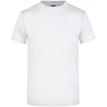 James & Nicholson T-shirt Round-T Heavy, Vit