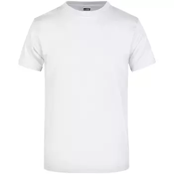 James & Nicholson T-shirt Round-T Heavy, Hvid