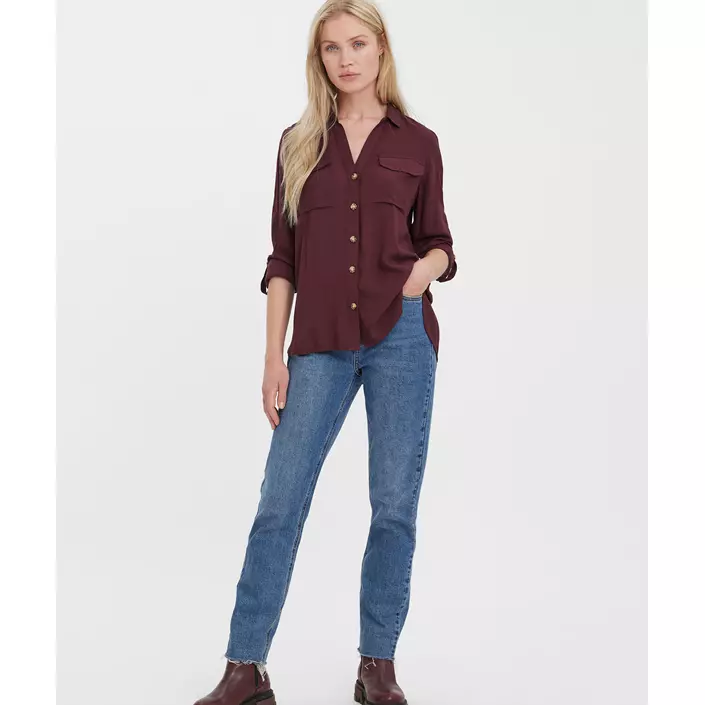 Vero Moda VMBUMPY skjorta dam, Winetasting, large image number 4