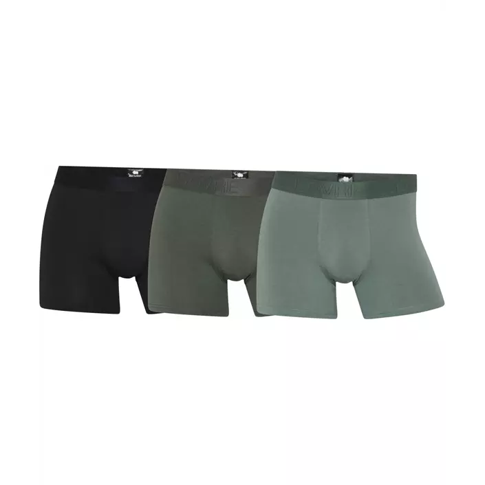 Dovre 3-pack bamboo boxershorts, Green, large image number 0