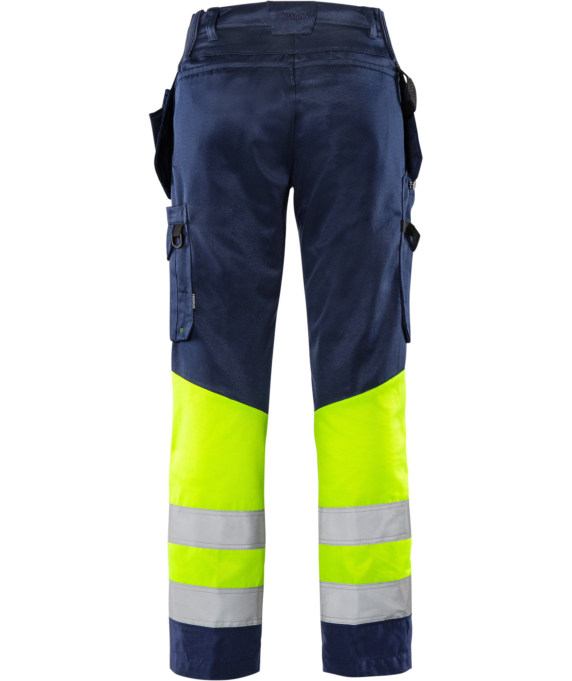 Fristads women's craftsman trousers 2670 GPLU, Hi-Vis yellow/marine, large image number 1