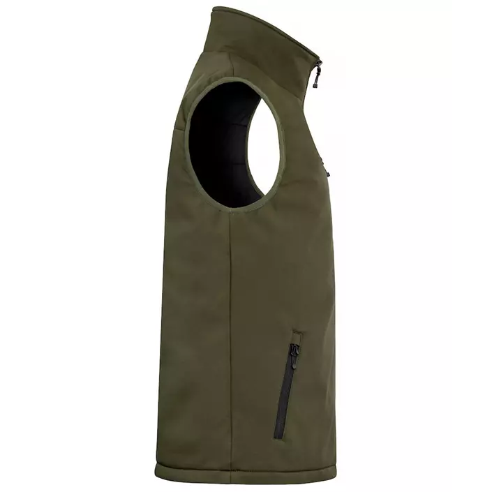 Clique lined softshell vest, Fog Green, large image number 3