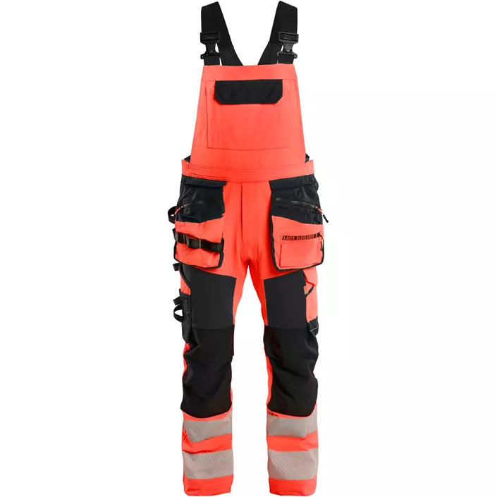 Blåkläder Handwerkerlatzhose full stretch, Hi-Vis rot/schwarz, large image number 0