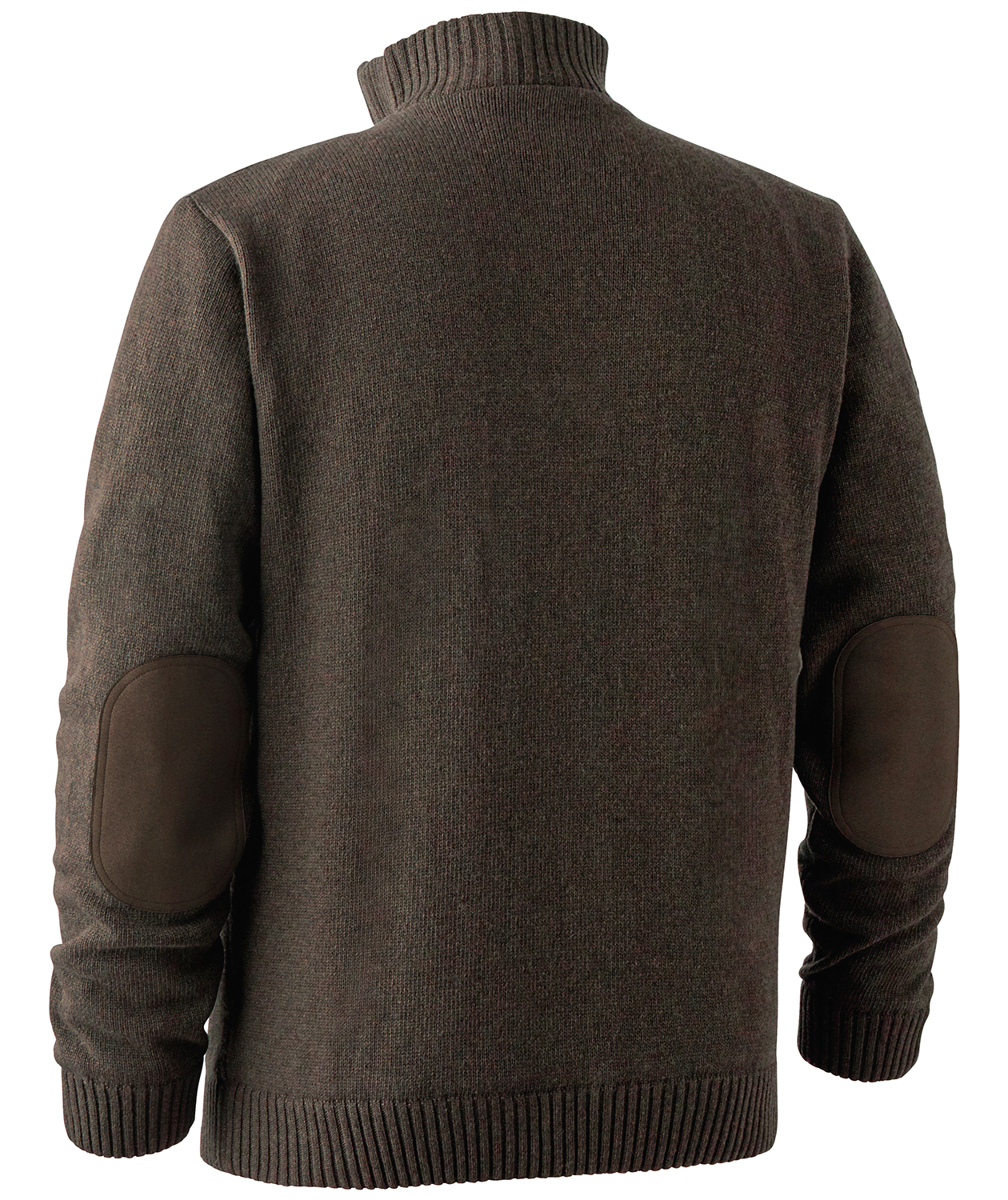 Deerhunter Carlisle strikket pullover med kort glidel&aring;s, Dark Elm, large image number 1
