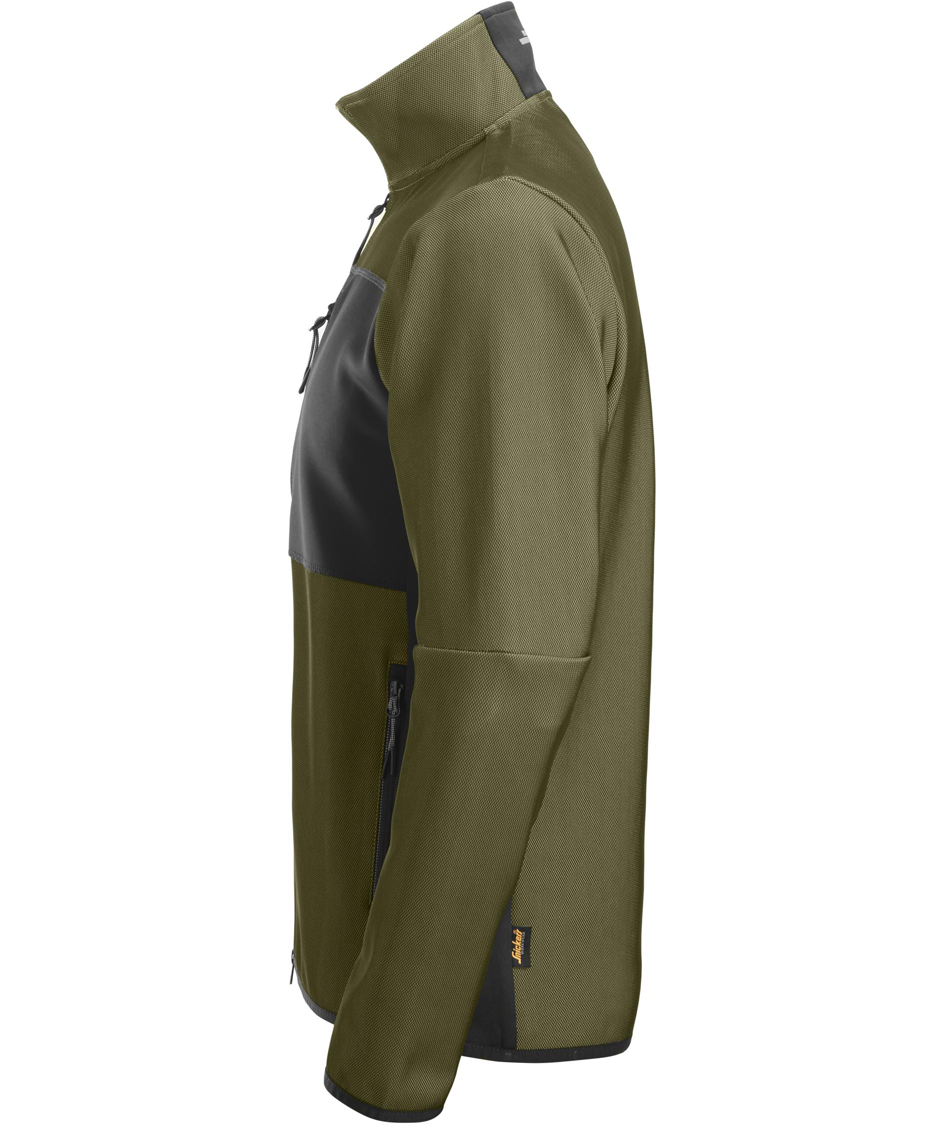 Snickers FlexiWork jakke 8045, Khaki Green/Black, large image number 3