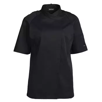 Kentaur short-sleeved women’s chefs-/waiters jacket, Black