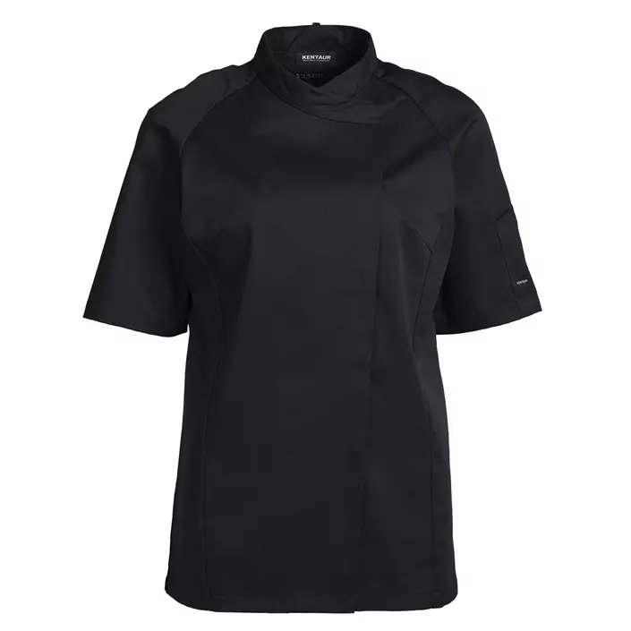 Kentaur short-sleeved women’s chefs-/waiters jacket, Black, large image number 0