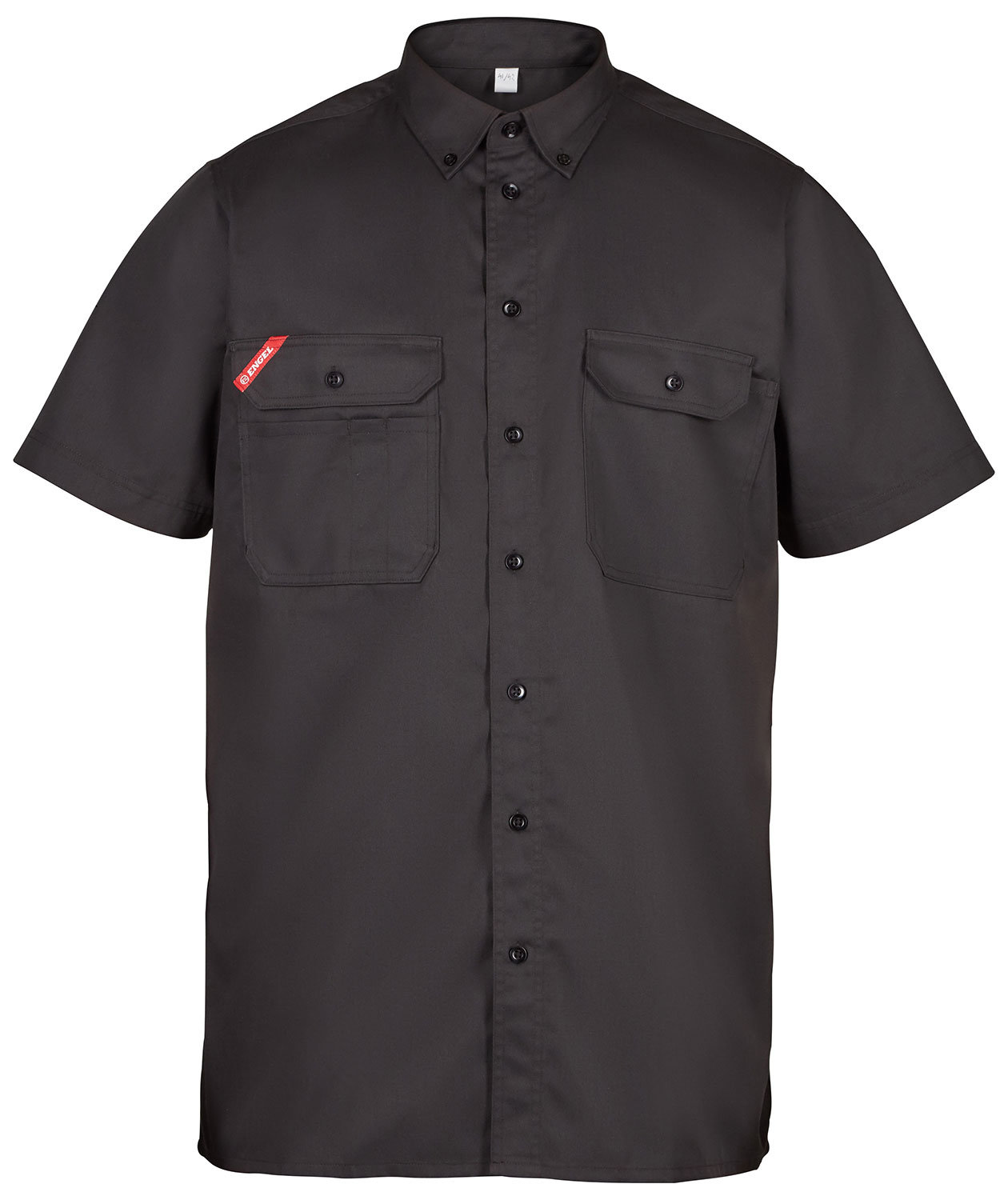 Engel Extend kort&auml;rmad arbetsskjorta, Antracitgr&aring;