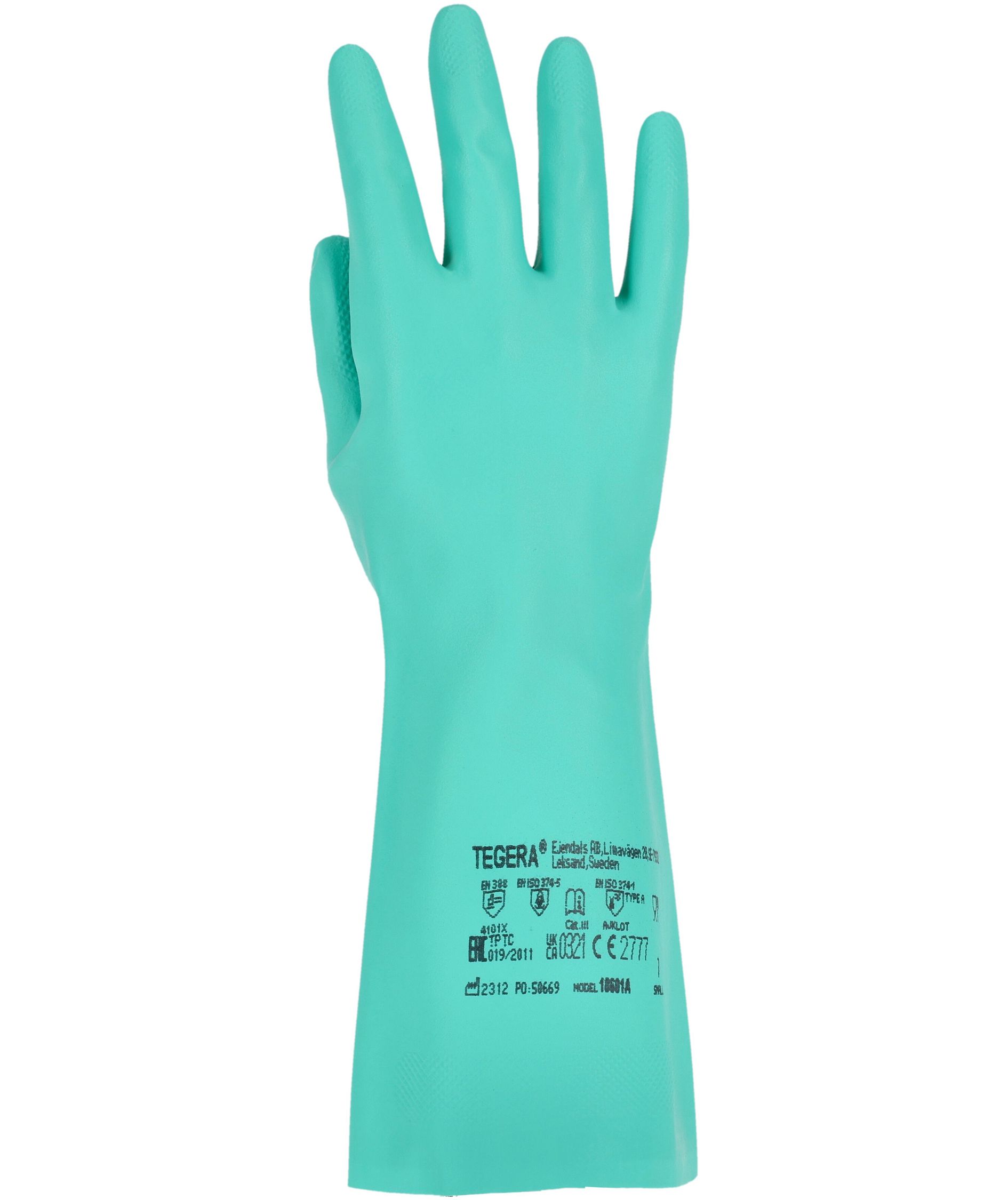 Tegera 18601A Chemforce kemihandskar, Gr&ouml;n