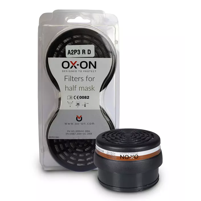 OX-ON filter kit A2/P3, Svart, Svart, large image number 0