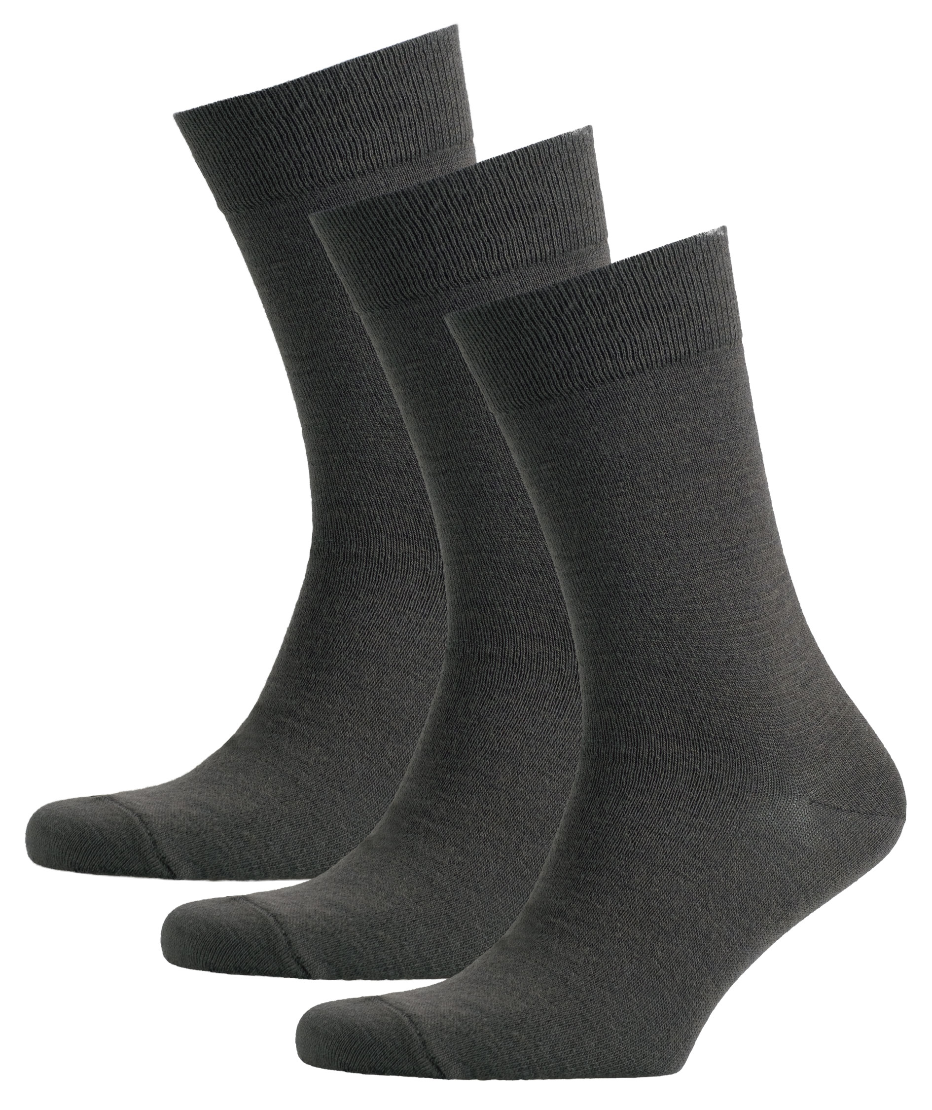 Westborn Basic 3-pack strumpor med ull, Grey