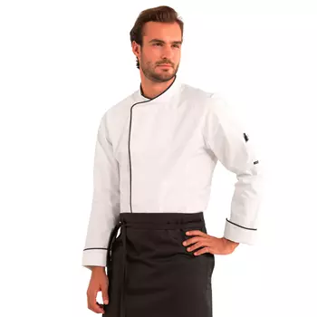 Kentaur  chefs-/server jacket with black piping, White