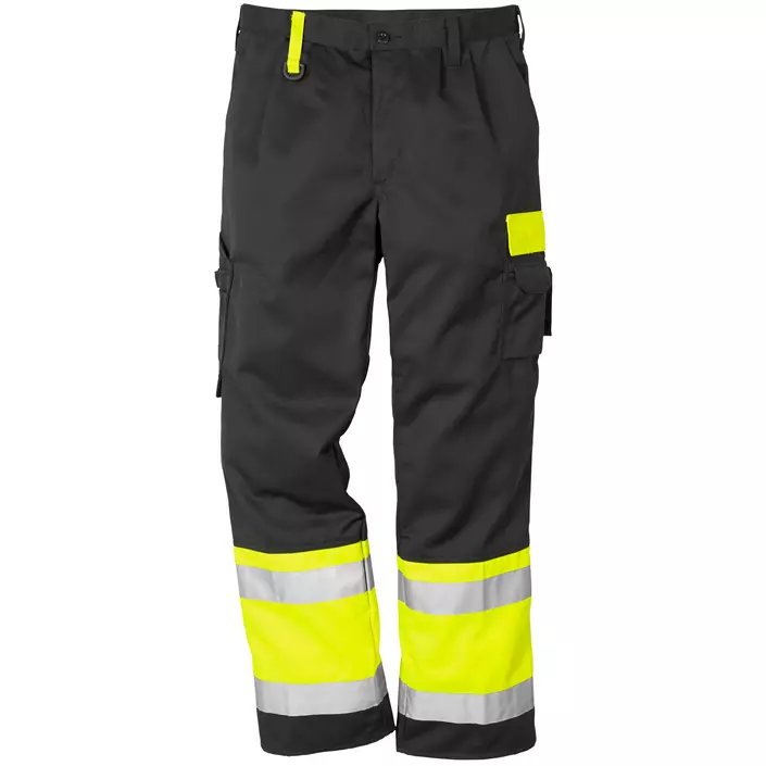Fristads Kansas servicebukser, Hi-vis Gul/Sort, large image number 0
