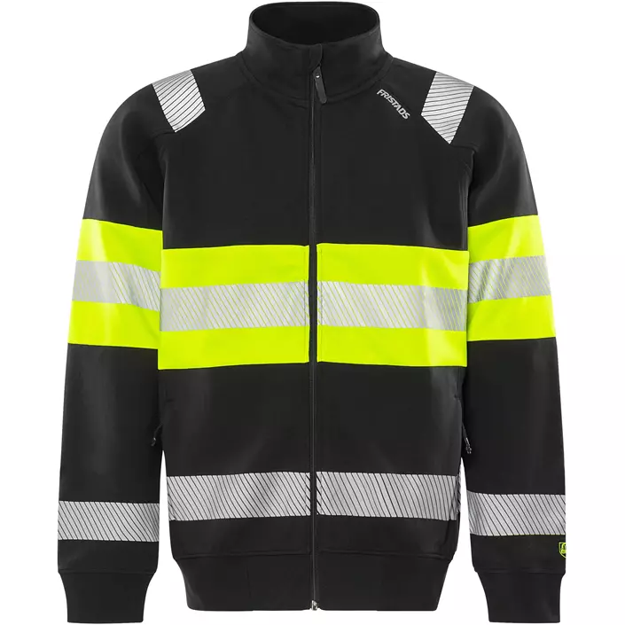 Fristads cardigan 7531 GKC, Varsel Gul/Svart, large image number 0