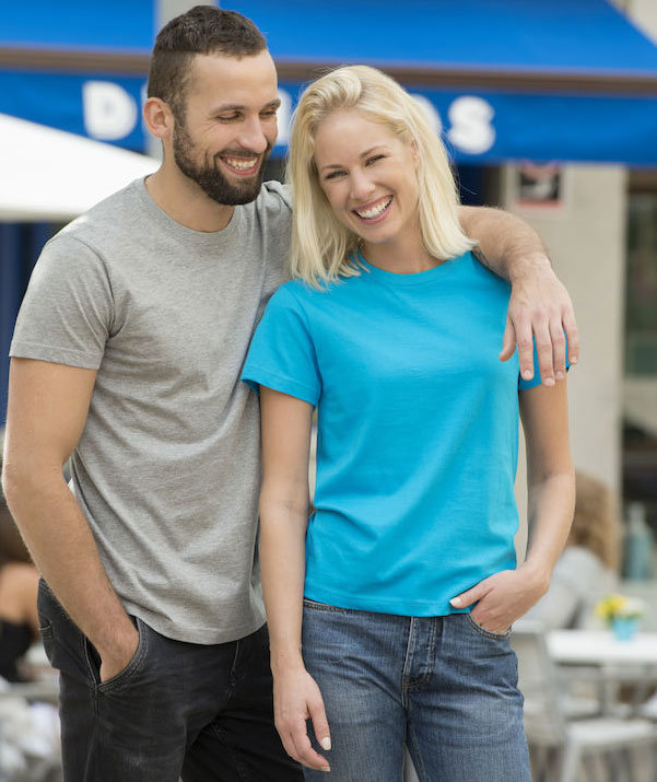 Clique Basic T-shirt dam, Turkos, large image number 4