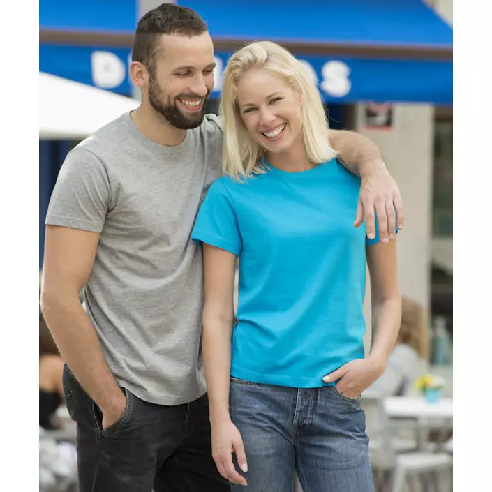 Clique Basic T-shirt dam, Turkos, large image number 4