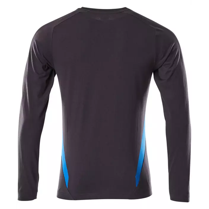 Mascot Accelerate langärmliges T-Shirt, Dunkel Marine/Azurblau, large image number 1