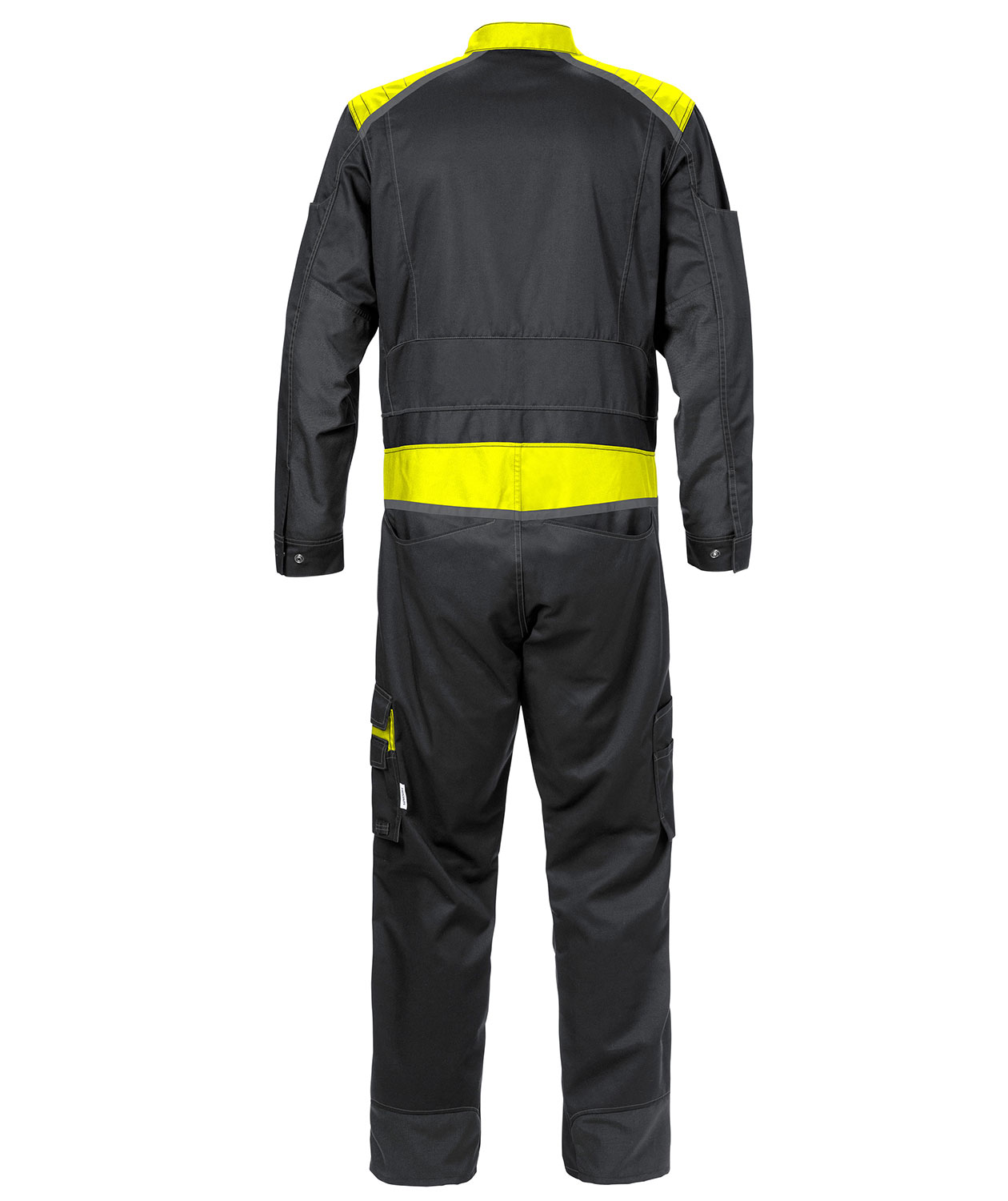 Fristads coverall 8555, Black/Hi-Vis Yellow