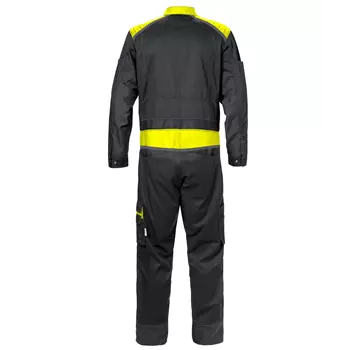 Fristads coverall 8555, Black/Hi-Vis Yellow