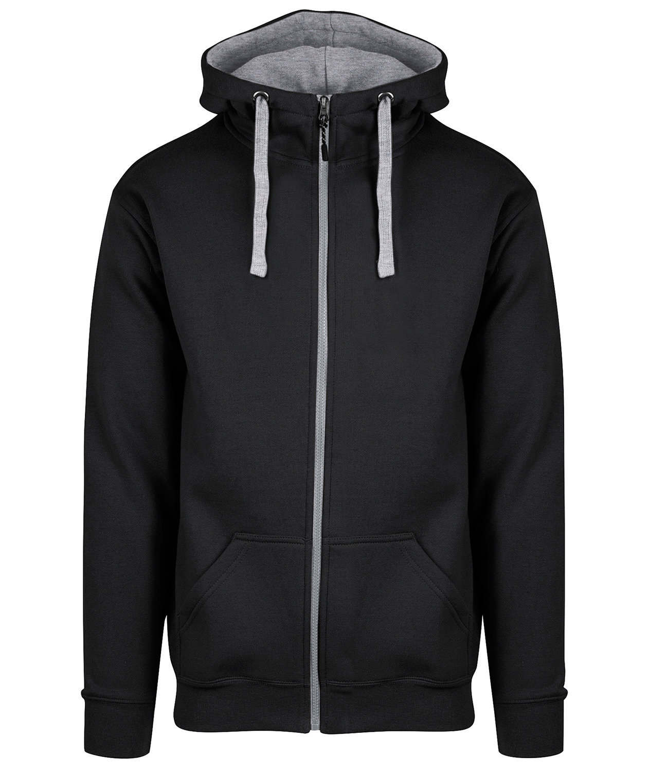 YOU Bronx hoodie, Svart/Gr&aring; melange, large image number 0