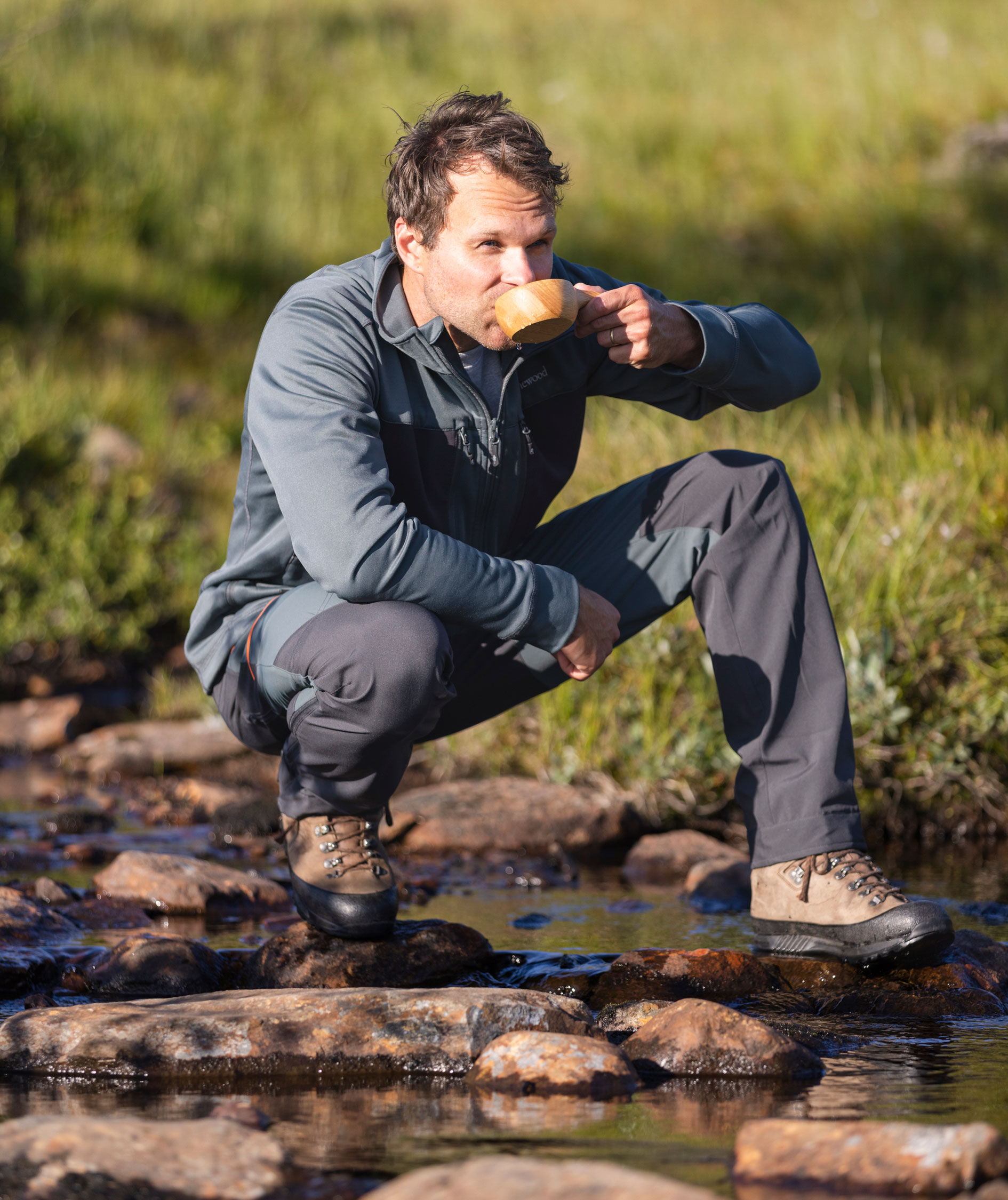 Pinewood&nbsp;Abisko powerfleece, Urban Grey, large image number 4