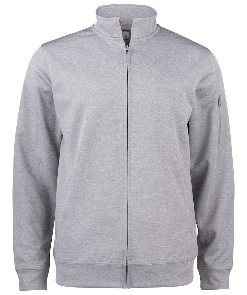 Clique Basic Active  cardigan, Grey Melange, Grey Melange, swatch