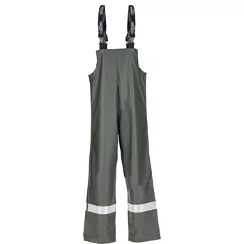 Kramp Protect rain bib and brace trousers, Green