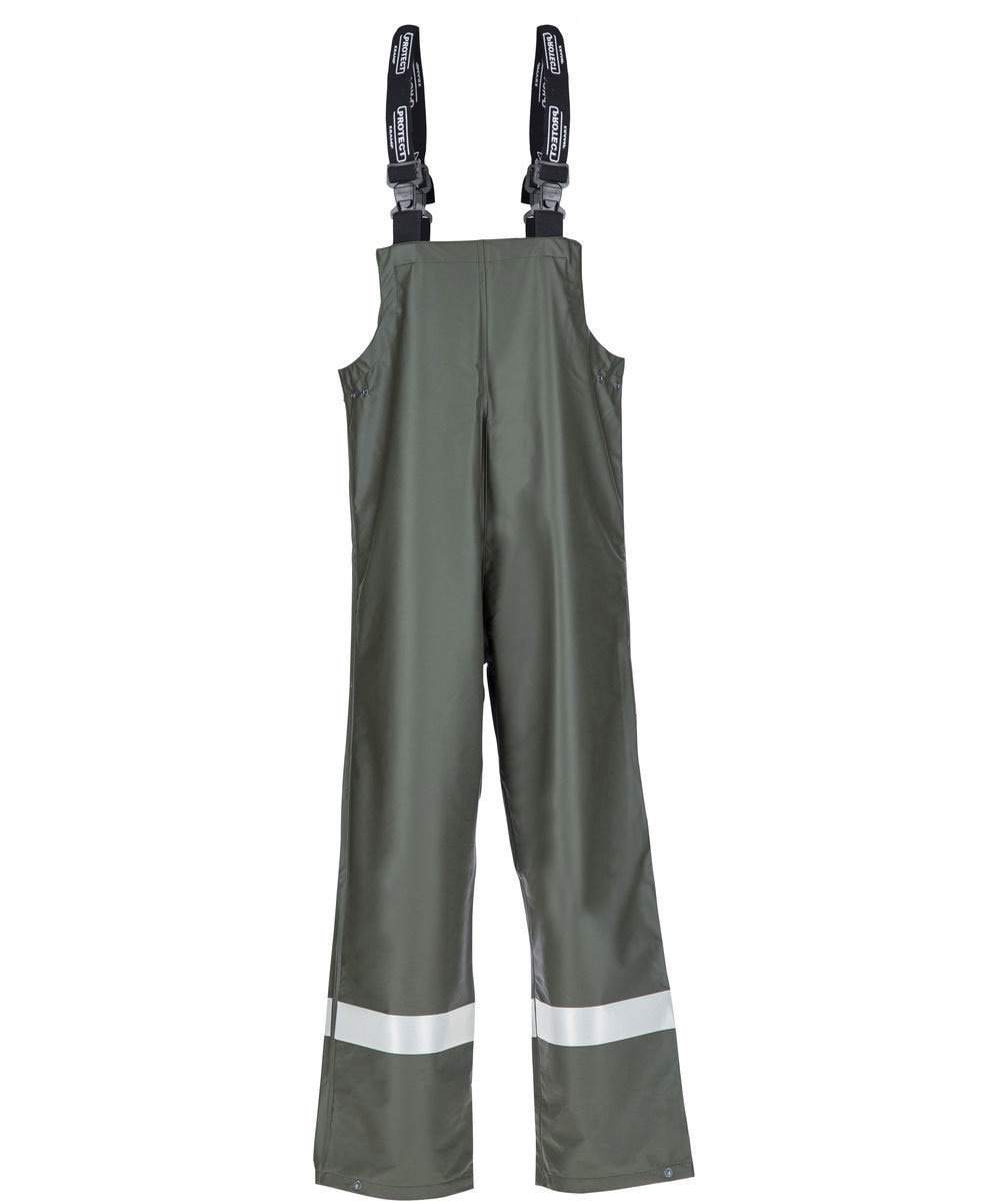 Kramp Protect regnh&auml;ngselbyxa, Gr&ouml;n