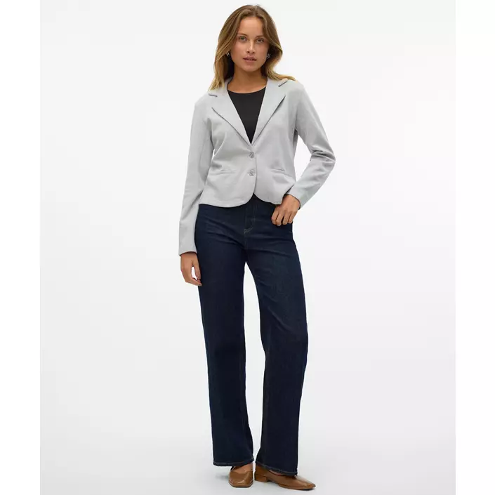 Vero Moda VMEMMA Regular Fit dameblazer, Light Grey Melange, large image number 5