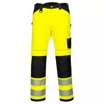 Portwest PW3 work trousers, Hi-vis Yellow/Black