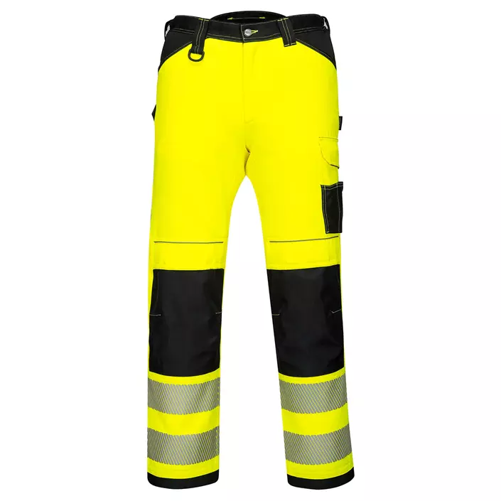 Portwest PW3 work trousers, Hi-vis Yellow/Black, large image number 0