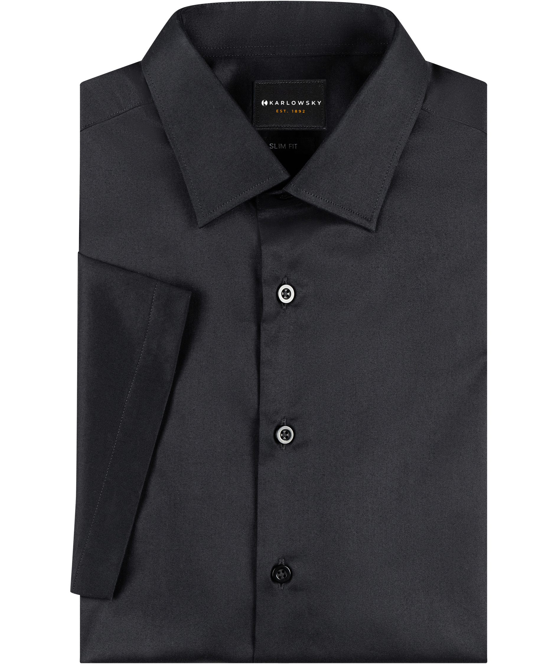 Karlowsky slim fit short-sleeved women's shirt, Black, large image number 5