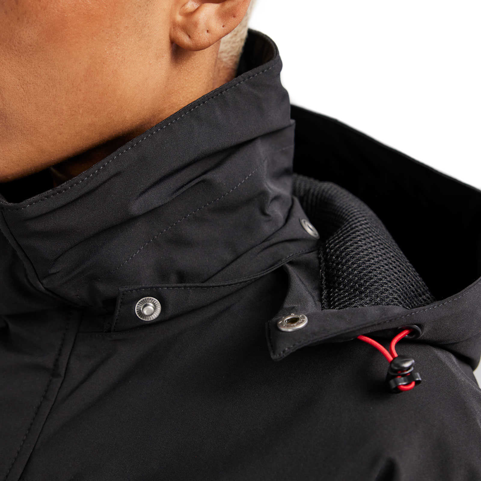 Bl&aring;kl&auml;der jacka full stretch dam, Svart/R&ouml;d, large image number 7