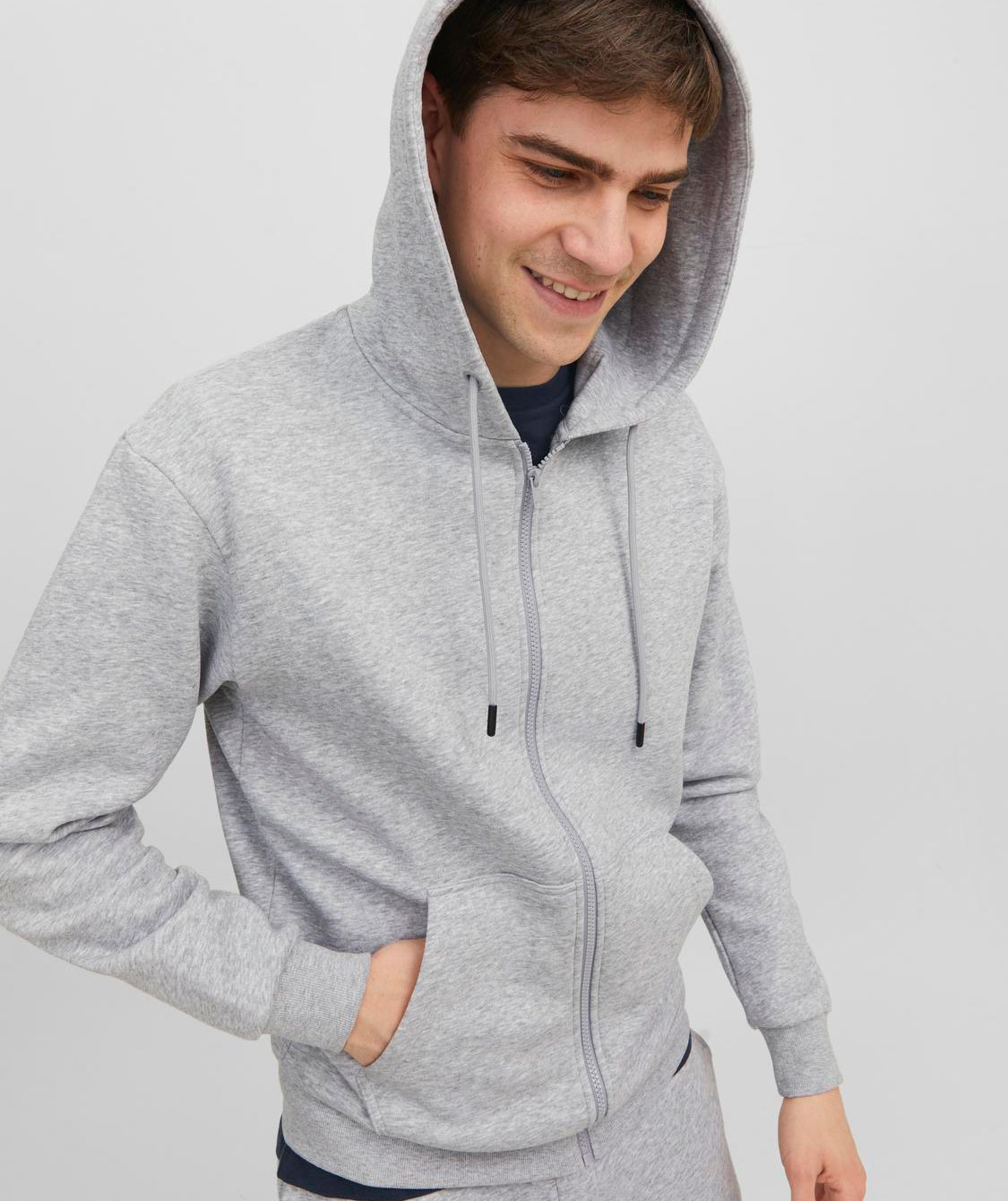 Jack & Jones JJEBRADLEY hoodie with zipper