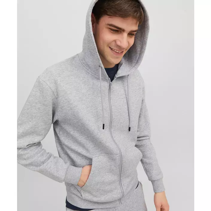 Jack & Jones JJEBRADLEY Hoodie mit Reißverschluss, Light Grey Melange, large image number 1