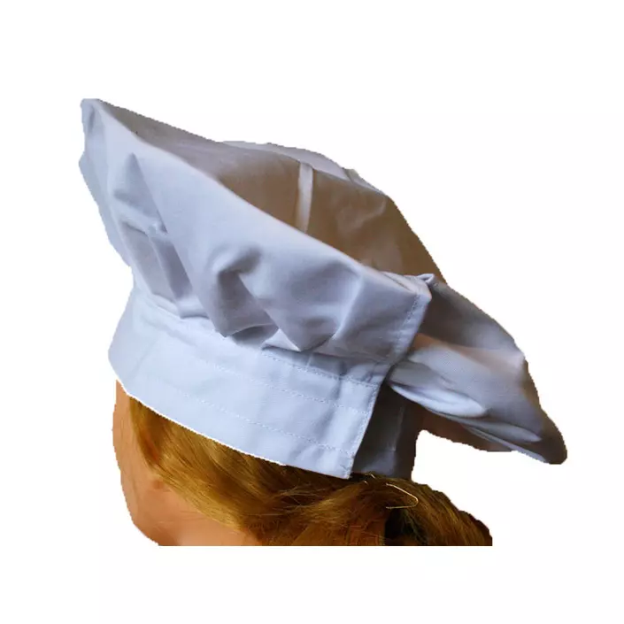 Hejco chefs hat with velcro, White, White, large image number 1