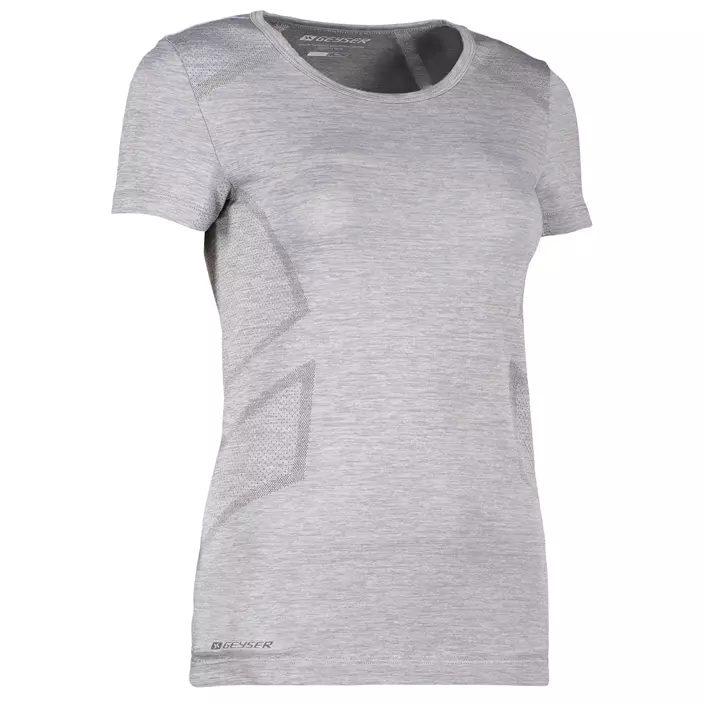 GEYSER Seamless dame T-shirt, Grå Melange, large image number 1