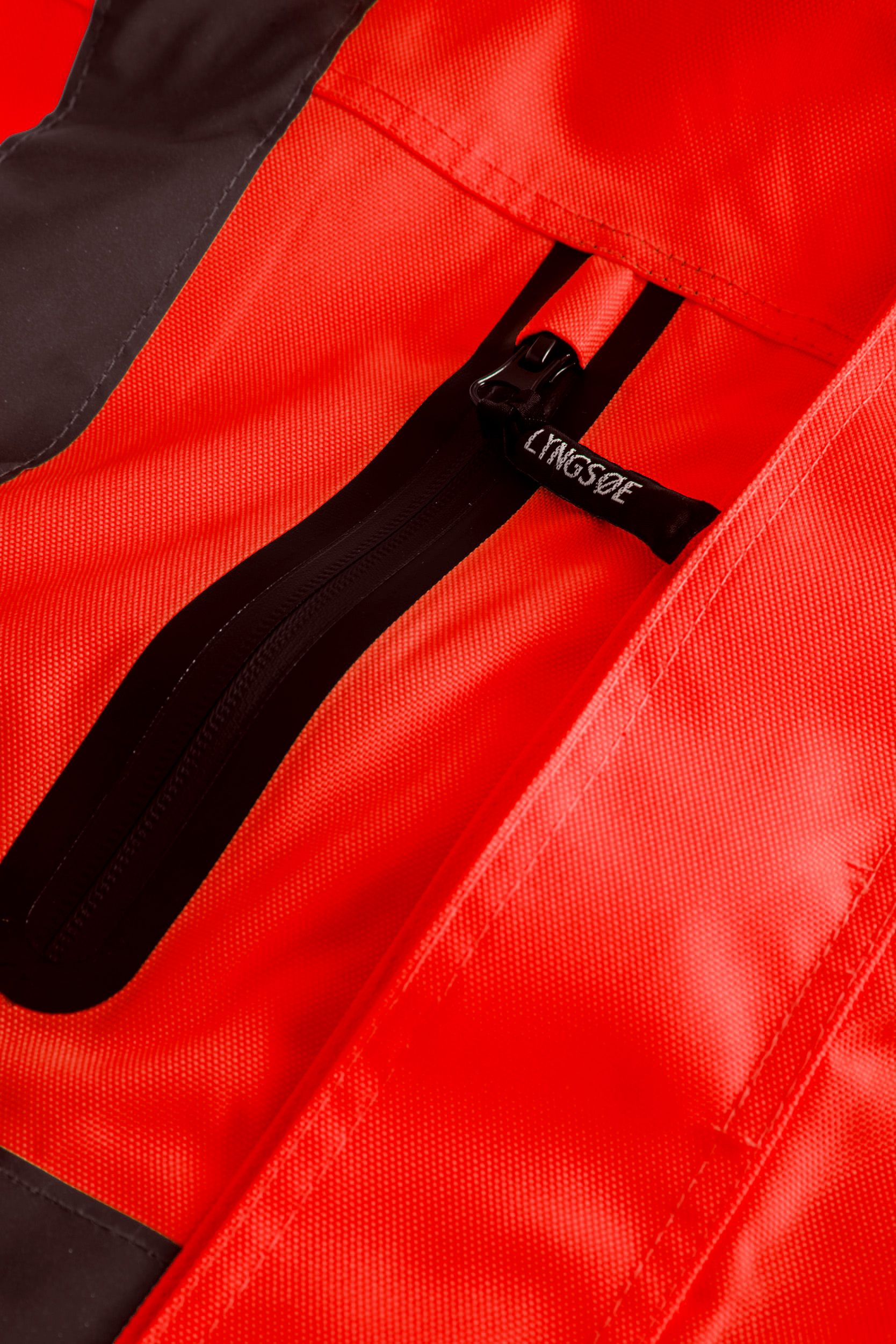 Lyngs&oslash;e skaljakke, Hi-Vis r&oslash;d/sort, large image number 4