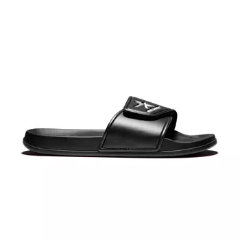 Solid Gear Slide Moon shower sandals, Black