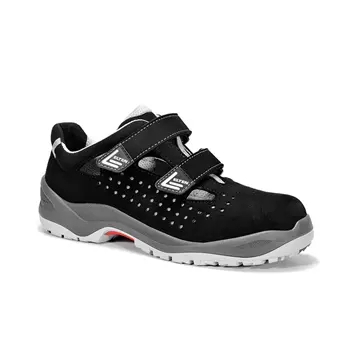 Elten Impulse grey easy safety sandals S1, Black
