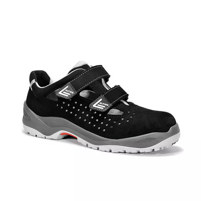 Elten Impulse grey easy safety sandals S1, Black, large image number 0