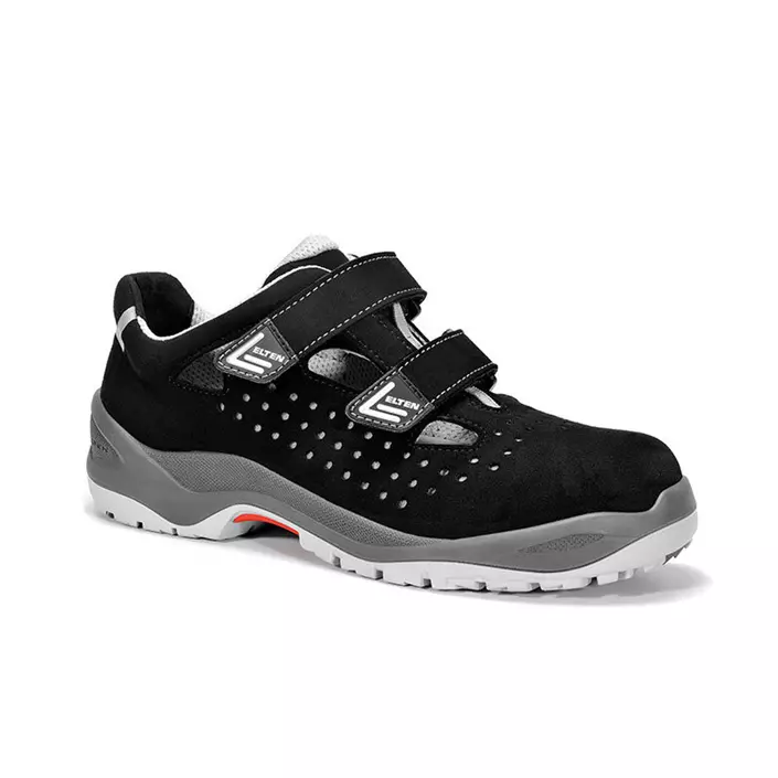 Elten Impulse grey easy vernesandaler S1, Svart, large image number 0