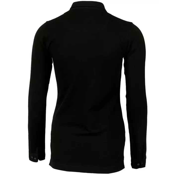 Nimbus Carlington long-sleeved women's polo shirt, Black, large image number 2