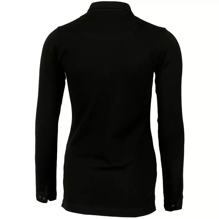 Nimbus Carlington long-sleeved women's polo shirt, Black, large image number 2
