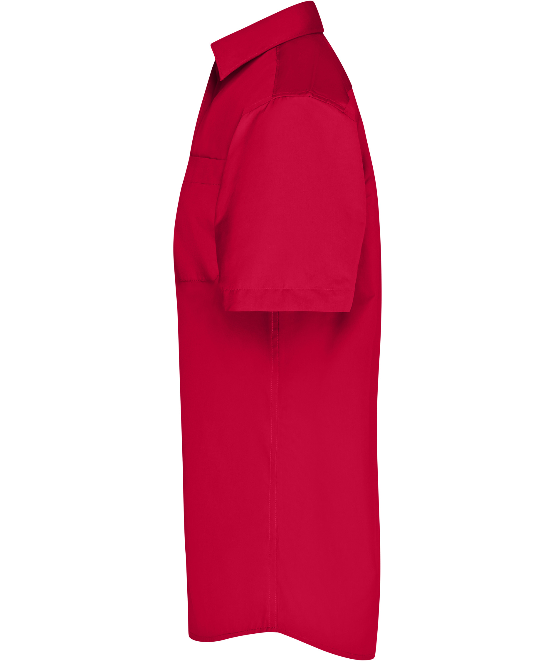 James & Nicholson classic fit kort&auml;rmad skjorta, R&ouml;d, large image number 3