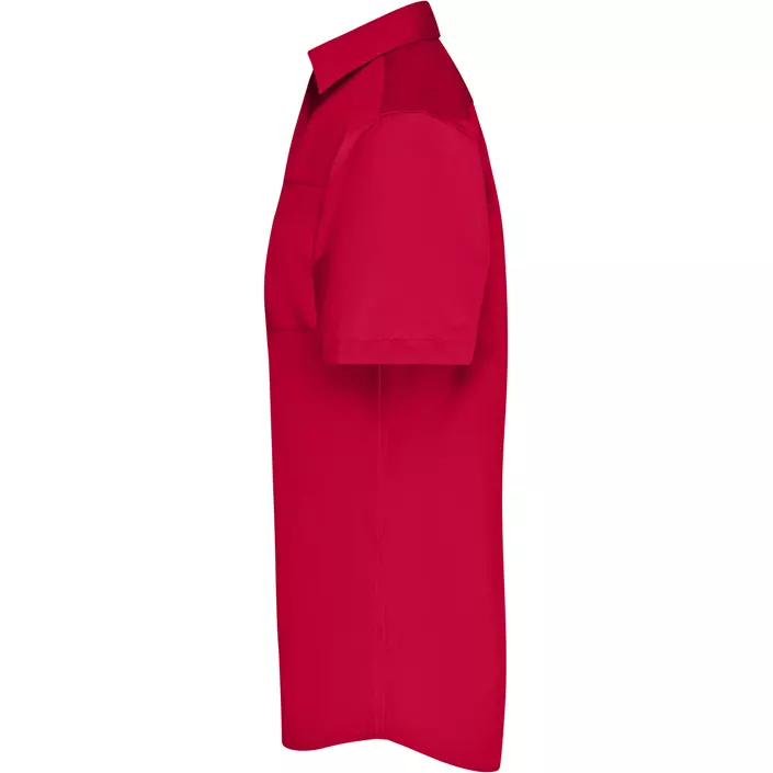 James & Nicholson modern fit kurzärmeliges Hemd, Rot, large image number 3