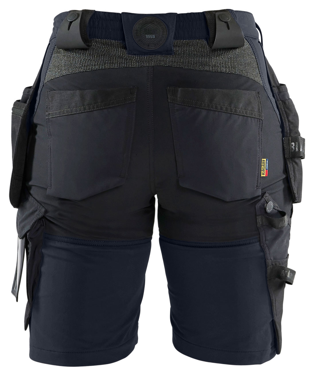 Bl&aring;kl&auml;der women's craftsman shorts, Dark Marine Blue/Black